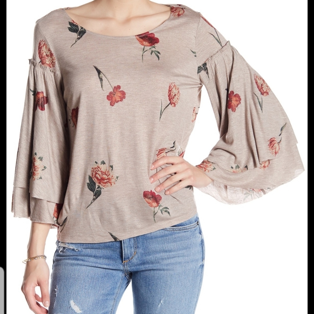 Lucky Brand Flowered Top